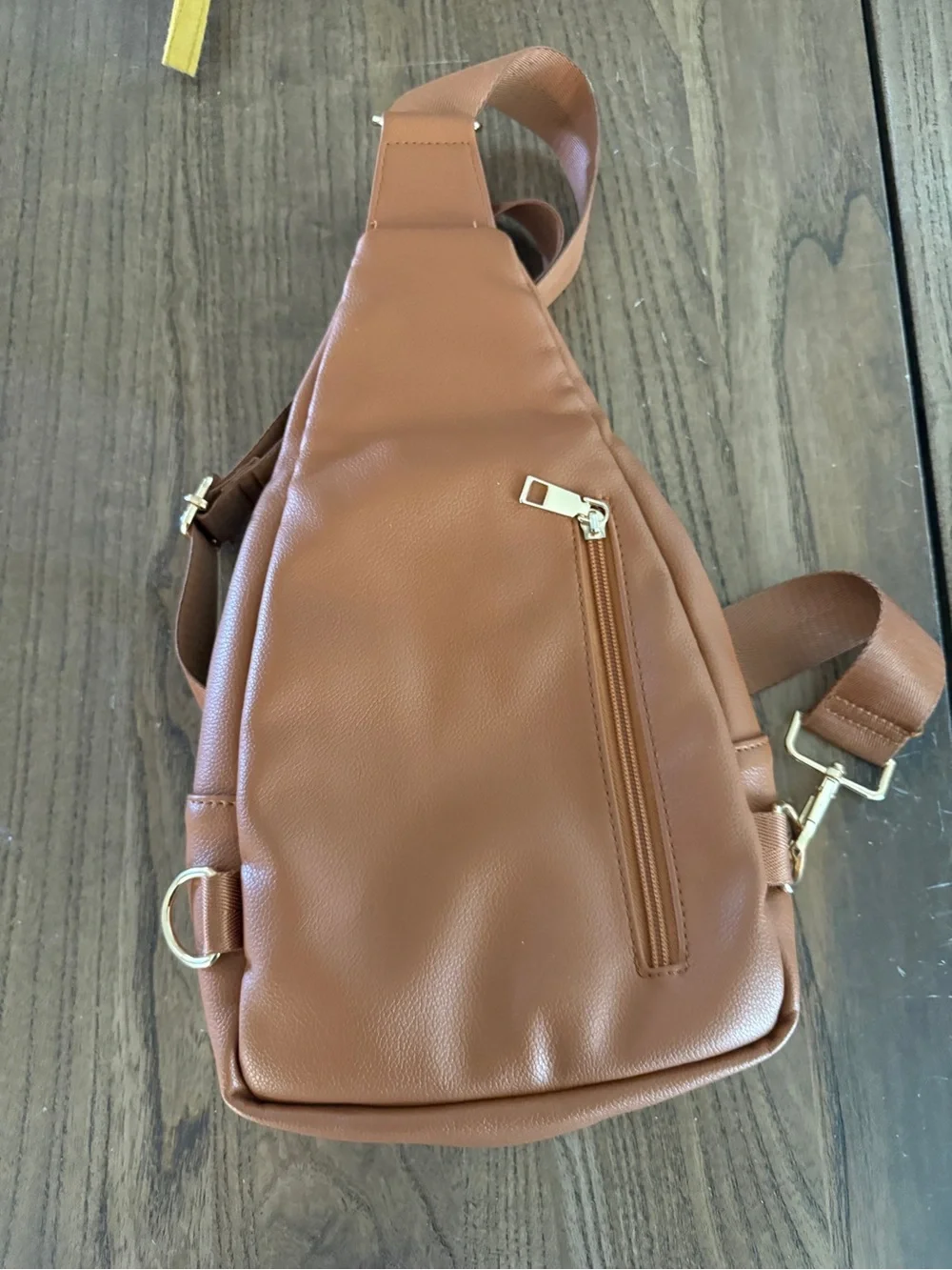 Women's Quilted Sling Crossbody Bag - Brown